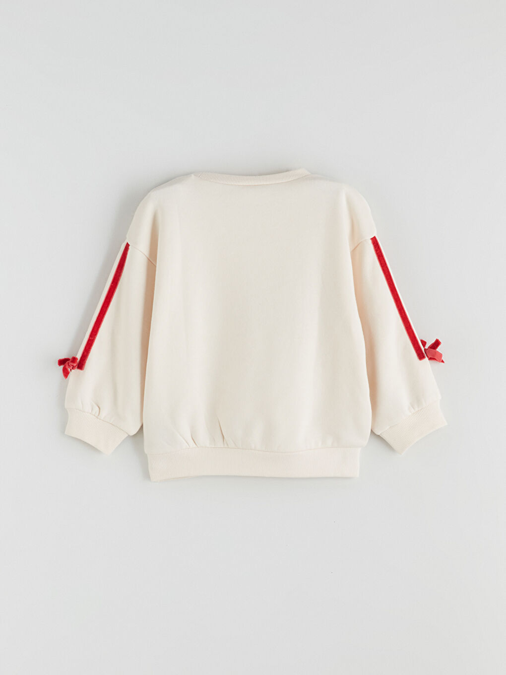 Crew Neck Cherry Printed Girls' Sweatshirt-2