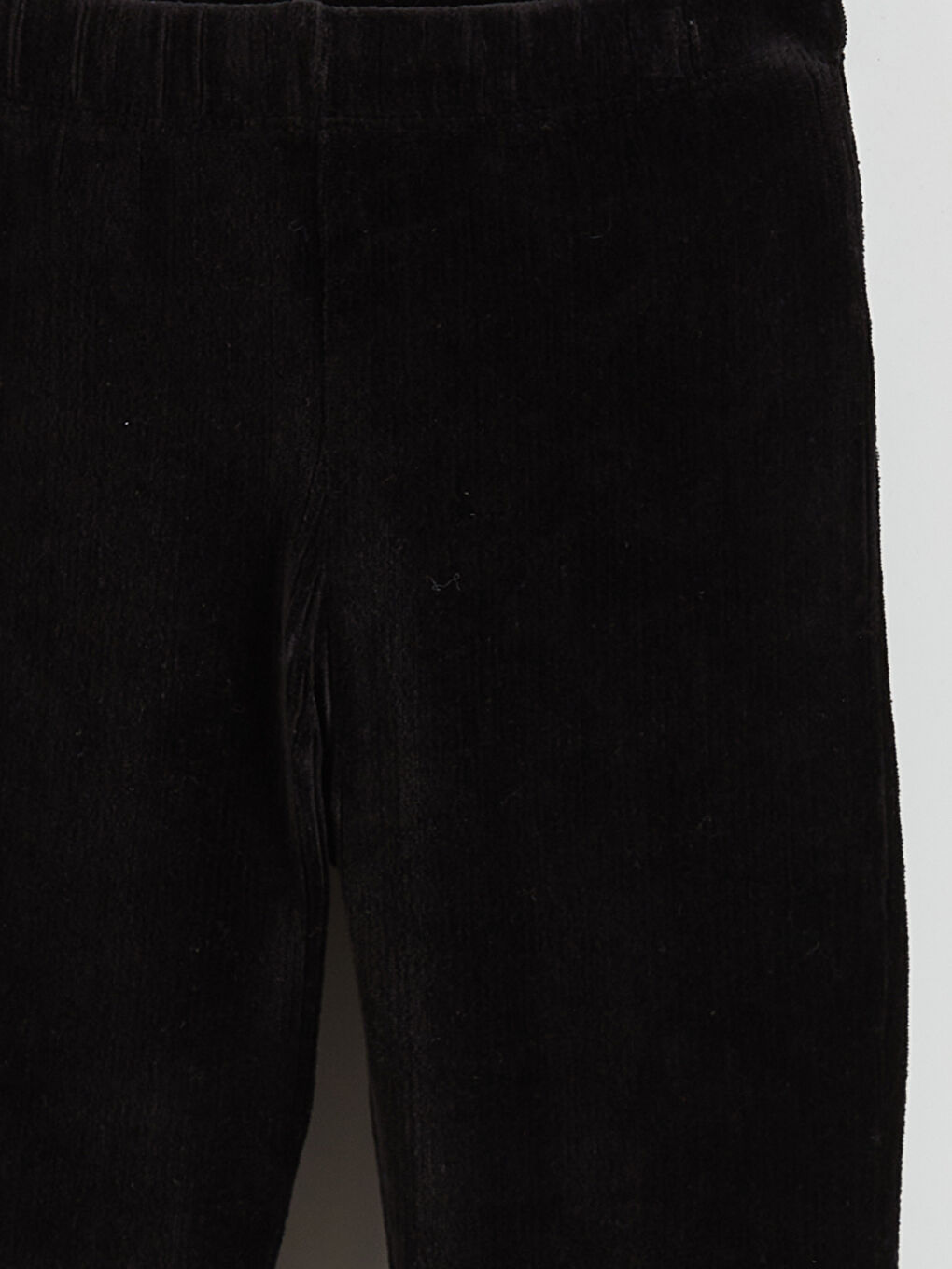 سروال ضيق مخمل بخصر مطاطي للبنات-2