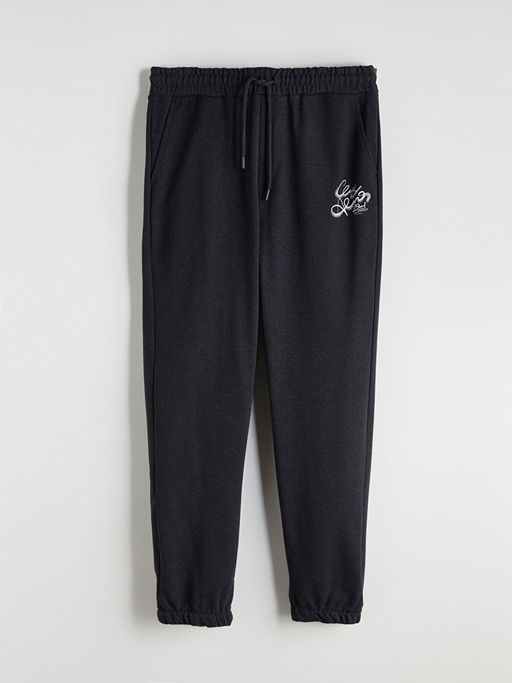 Antrasit Standart Kalıp Erkek Jogger Eşofman Altı-4