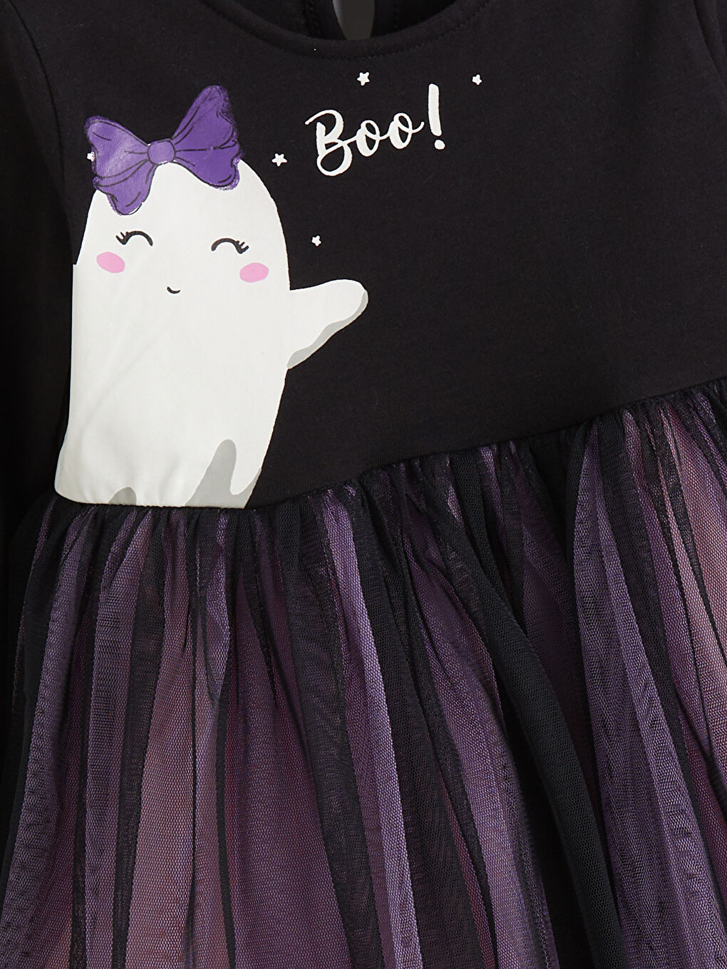 Crew Neck Girls' Dress-1