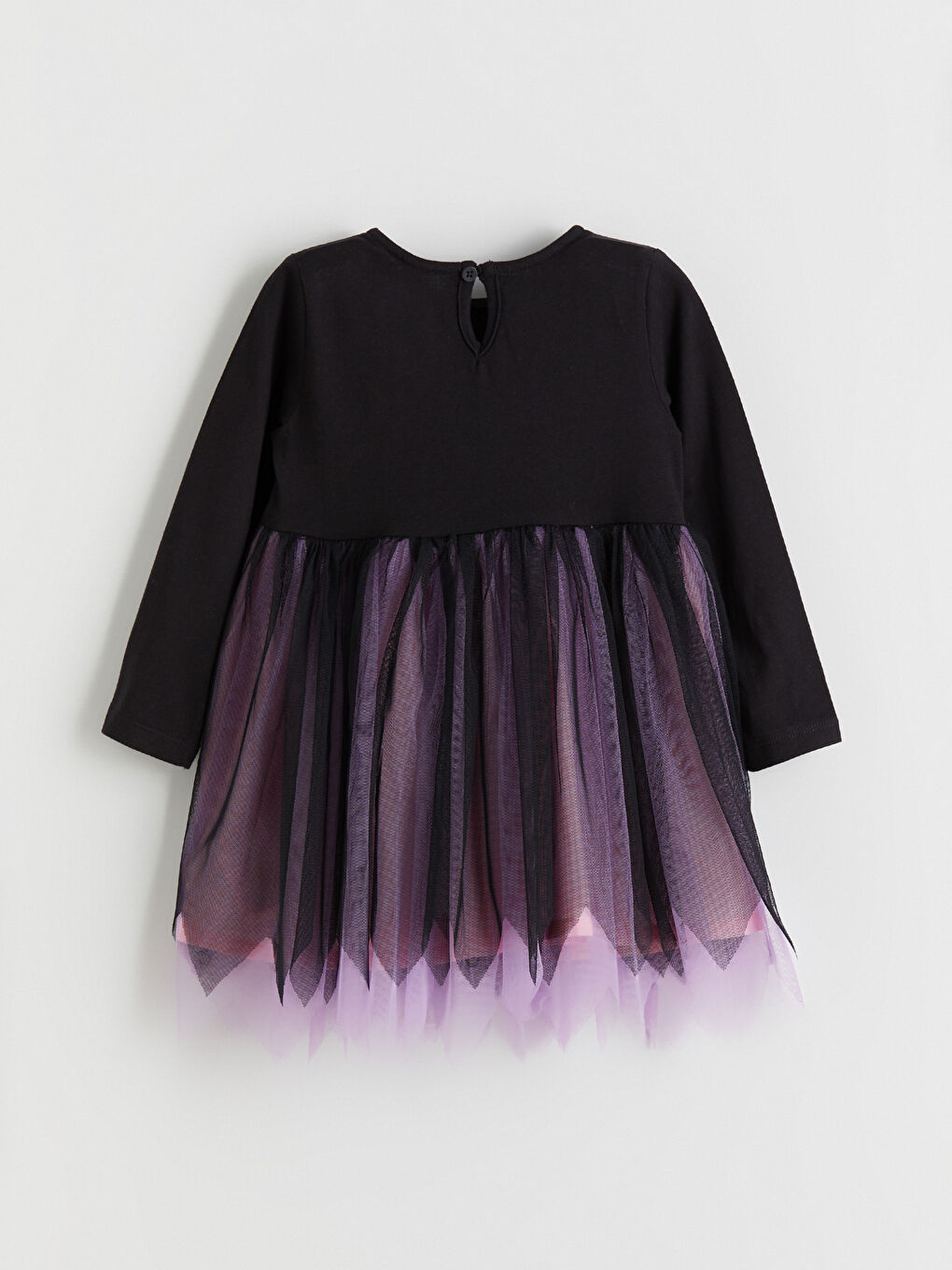 Crew Neck Girls' Dress-2
