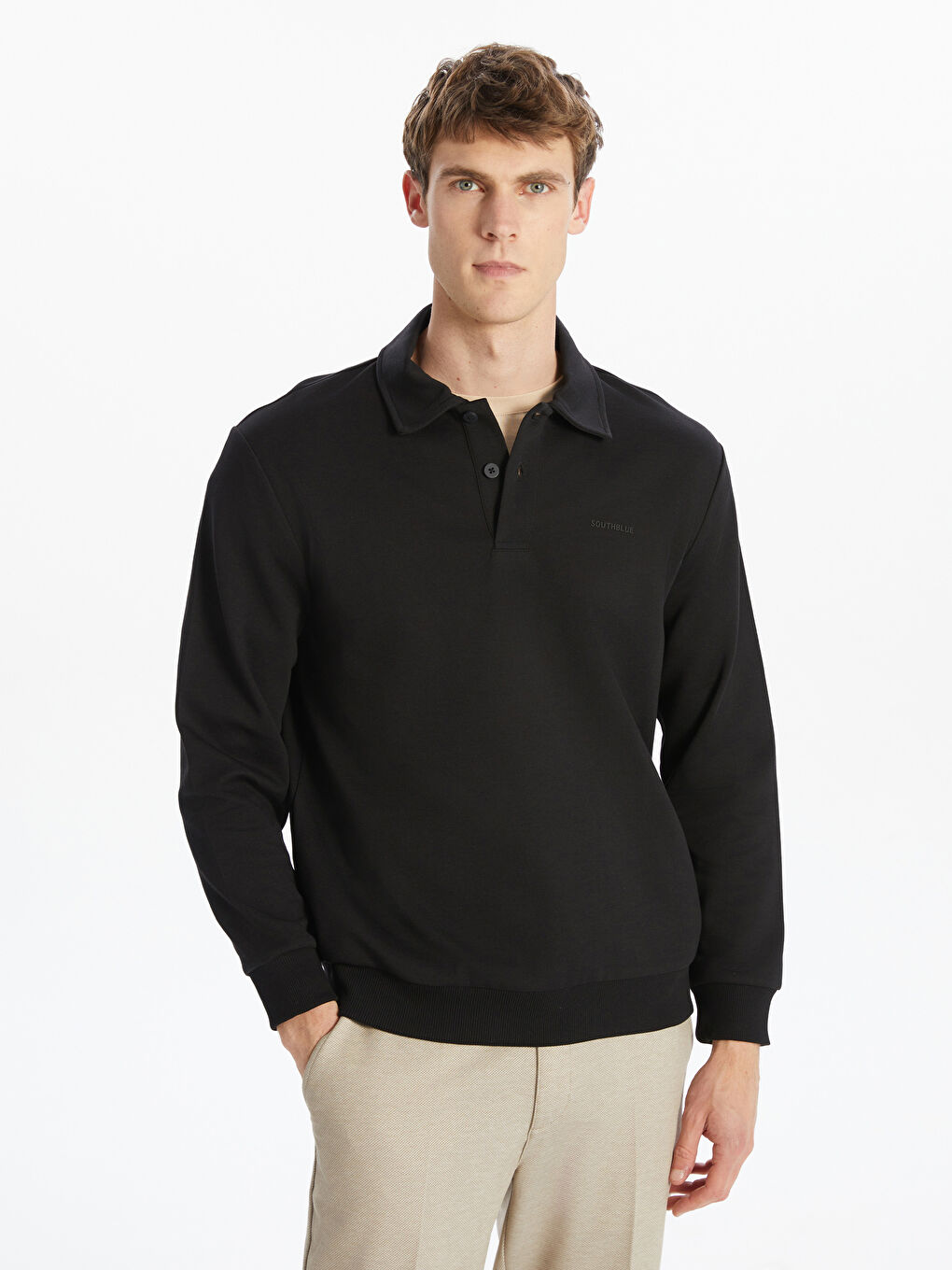 SOUTHBLUE Polo Neck Men's Sweatshirt -W5FS82Z8-CVL