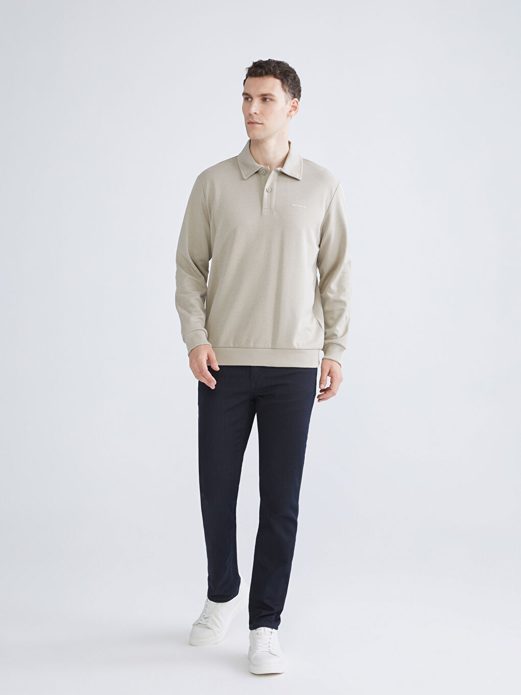 SOUTHBLUE Polo Neck Men's Sweatshirt -W5FS82Z8-ZGV
