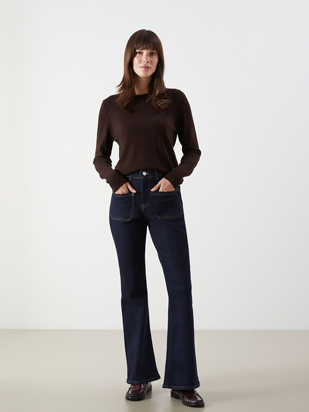 LCW Comfort Flare Women's Jeans -W5FT12Z8-309