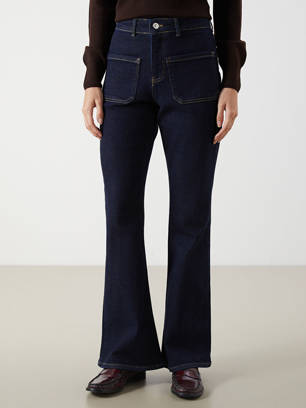 LCW Comfort Flare Women's Jeans -W5FT12Z8-309