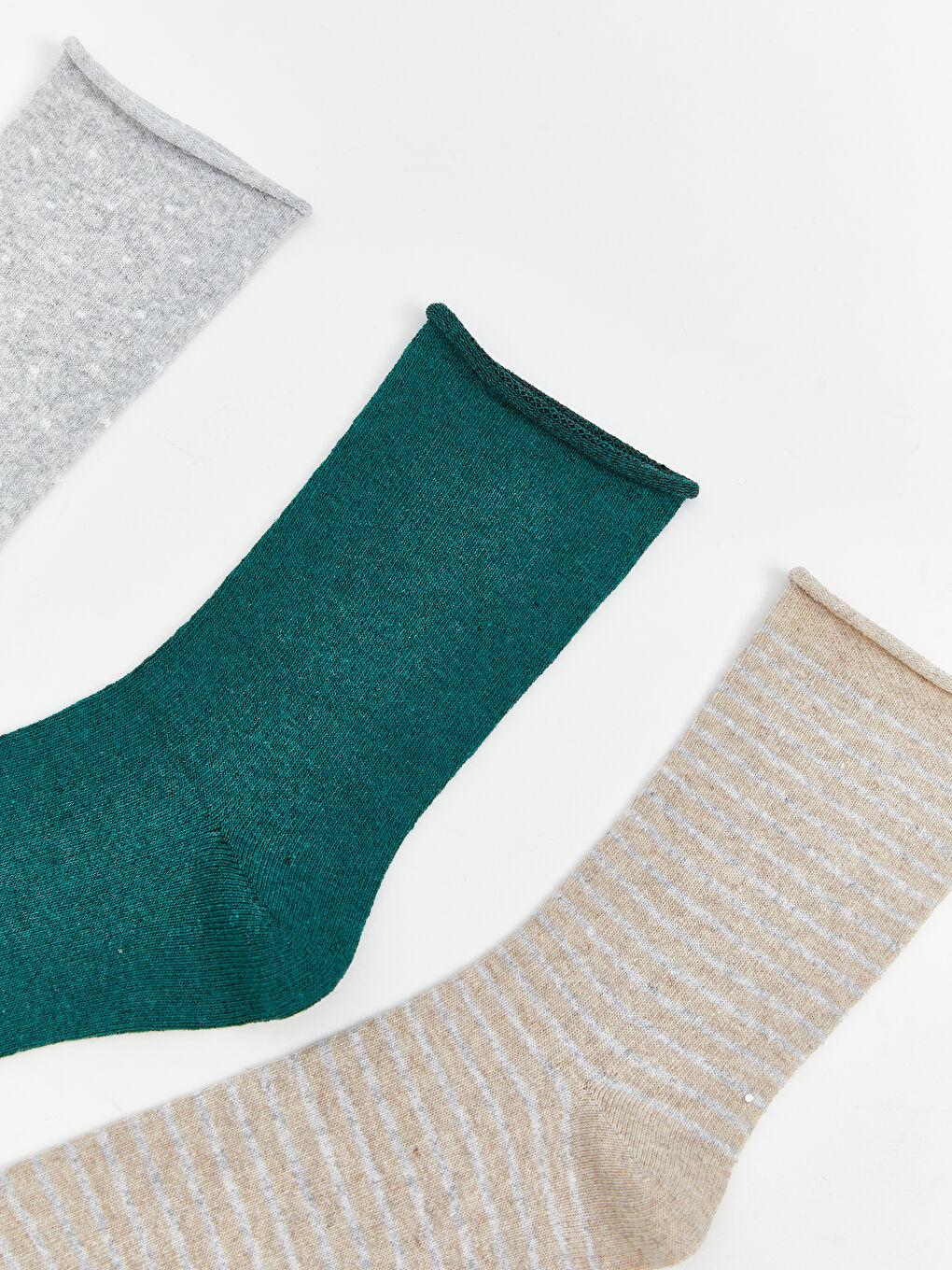 LCW ECO Patterned Women's Ankle Socks 3-pack -W5FT16Z8-ZB7