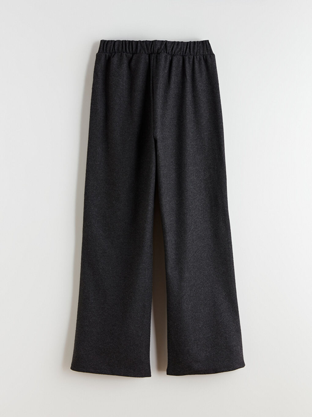 Antrasit Beli Lastikli Kız Çocuk Eşofman Altı