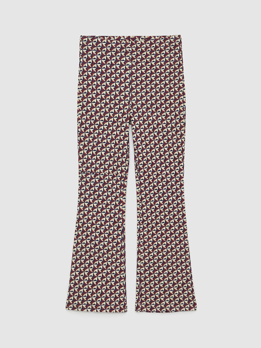 Bordo İspanyol Paça Kız Çocuk Tayt