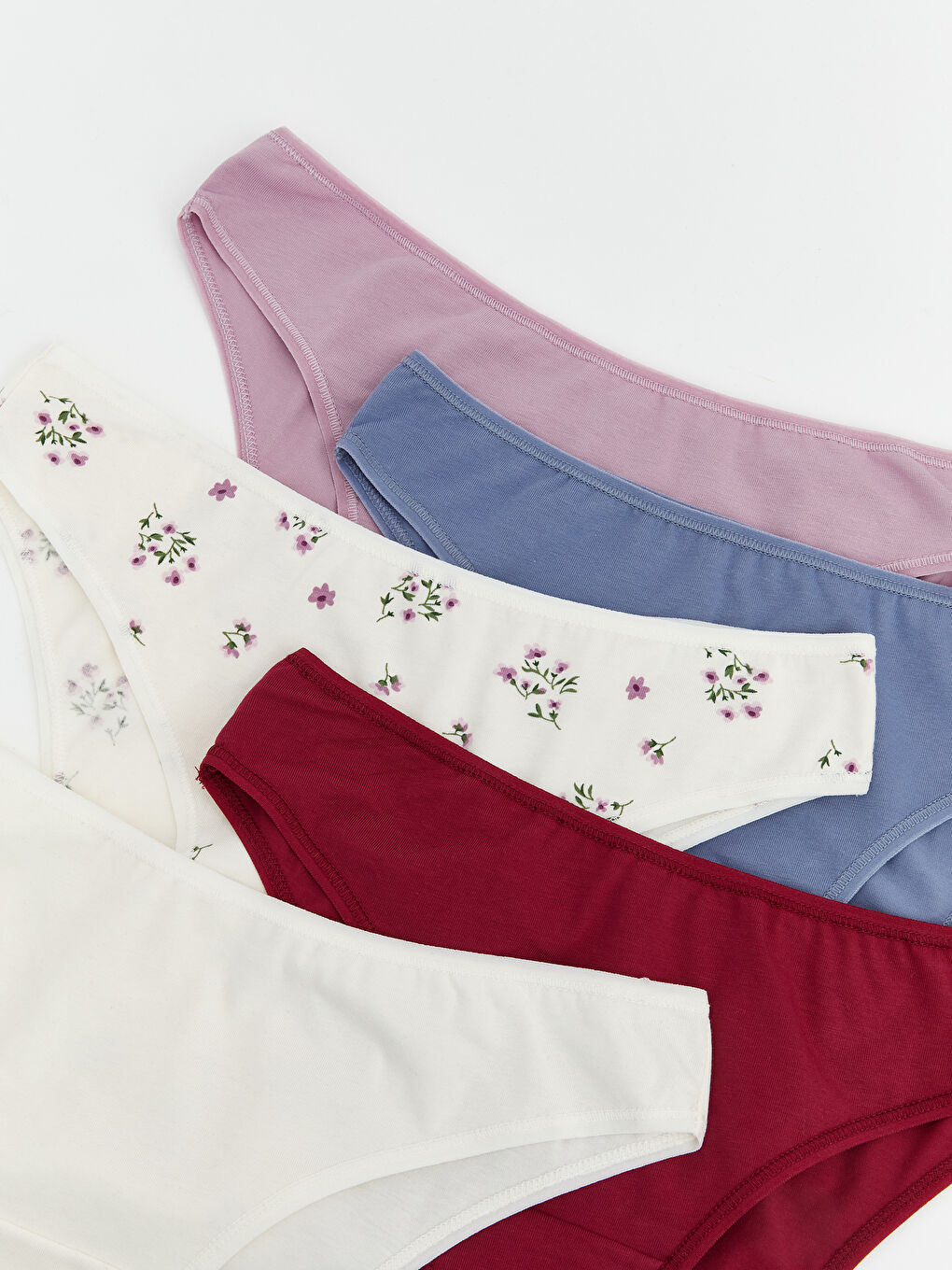 Ekru Baskılı Brazilian Külot 5'li-2