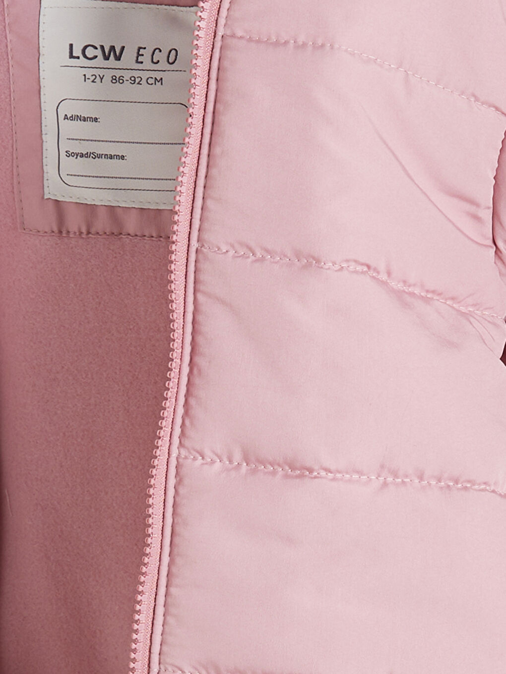 Lila Kapüşonlu Uzun Kollu Kız Çocuk Mont-1