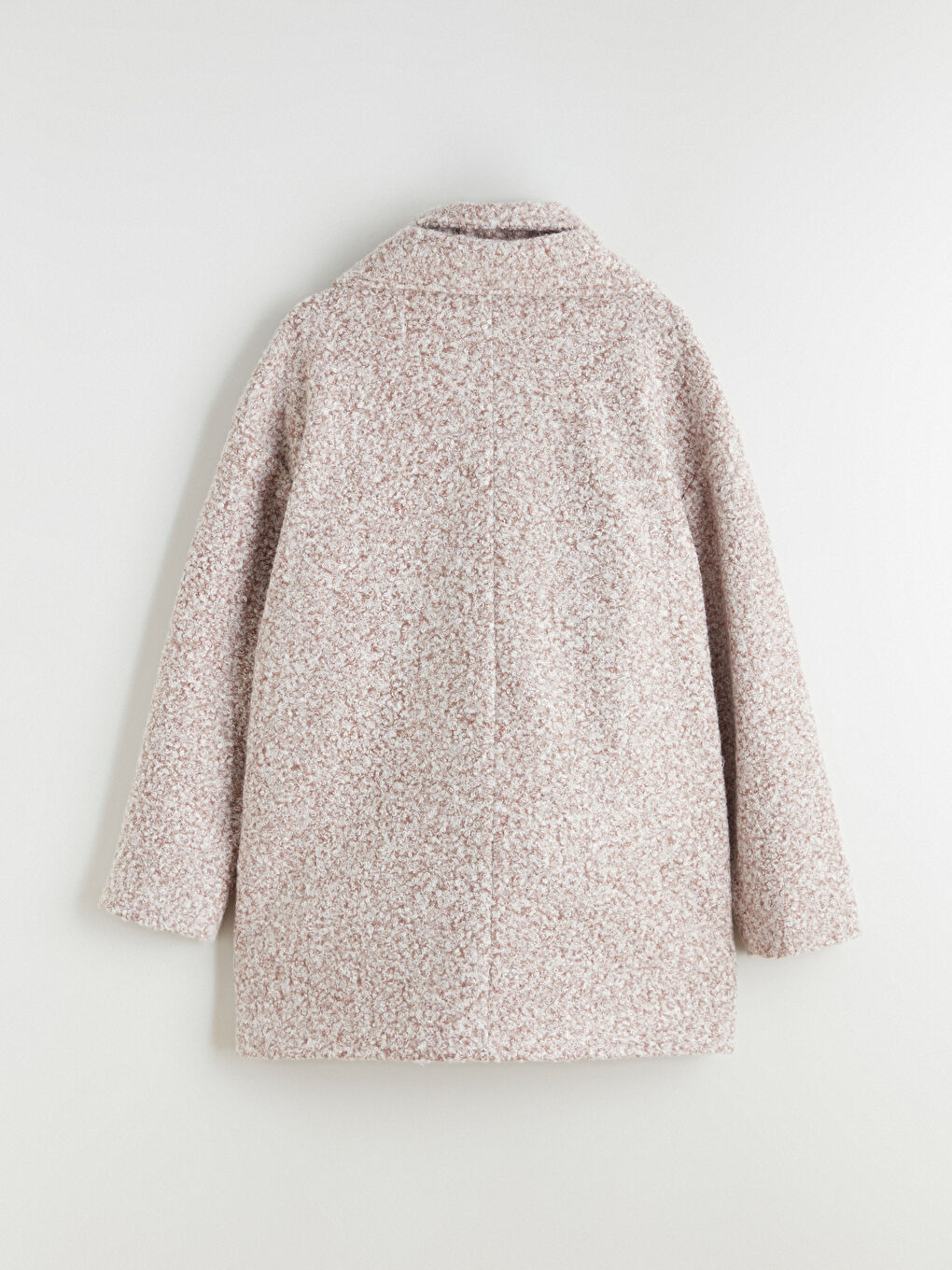 Kahverengi Bisiklet Yaka Atkılı Kadın Kaşe Kaban-8