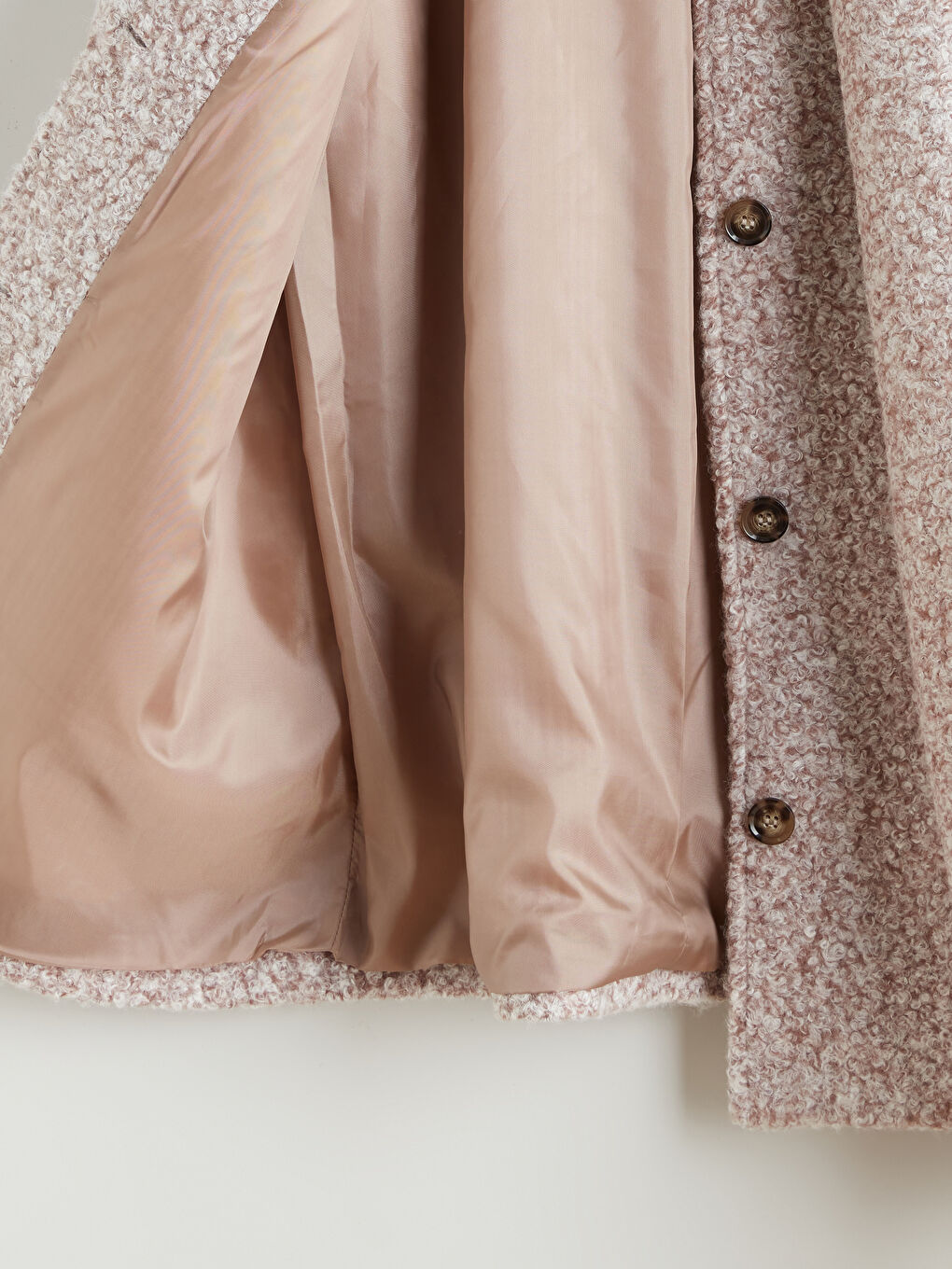 Kahverengi Bisiklet Yaka Atkılı Kadın Kaşe Kaban-9