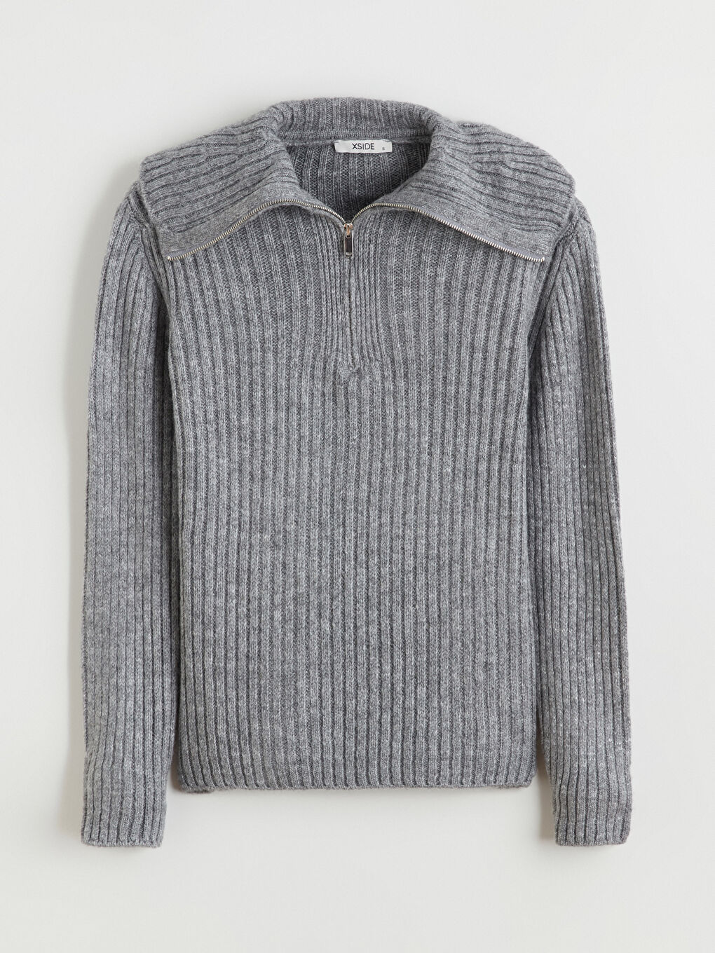 Rollkragen Damen Strickpullover-4