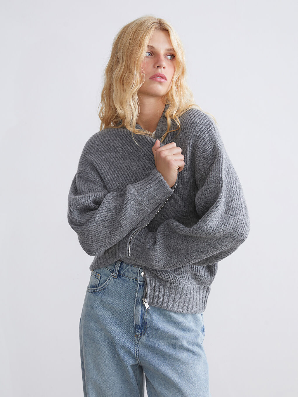 XSIDE Woman GREY Cardigan -W5FT63Z8-LAL