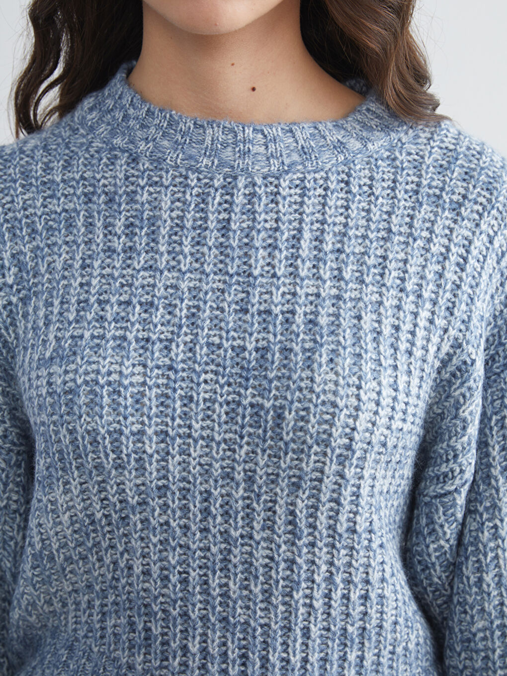 Mavi Bisiklet Yaka Kadın Triko Kazak-2