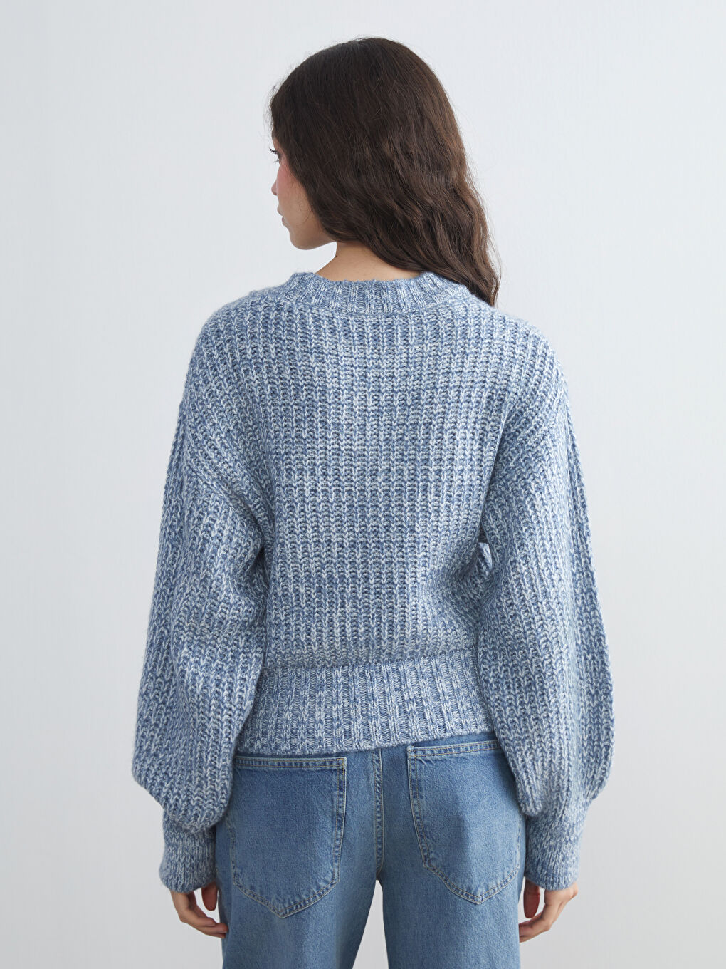 Mavi Bisiklet Yaka Kadın Triko Kazak-3