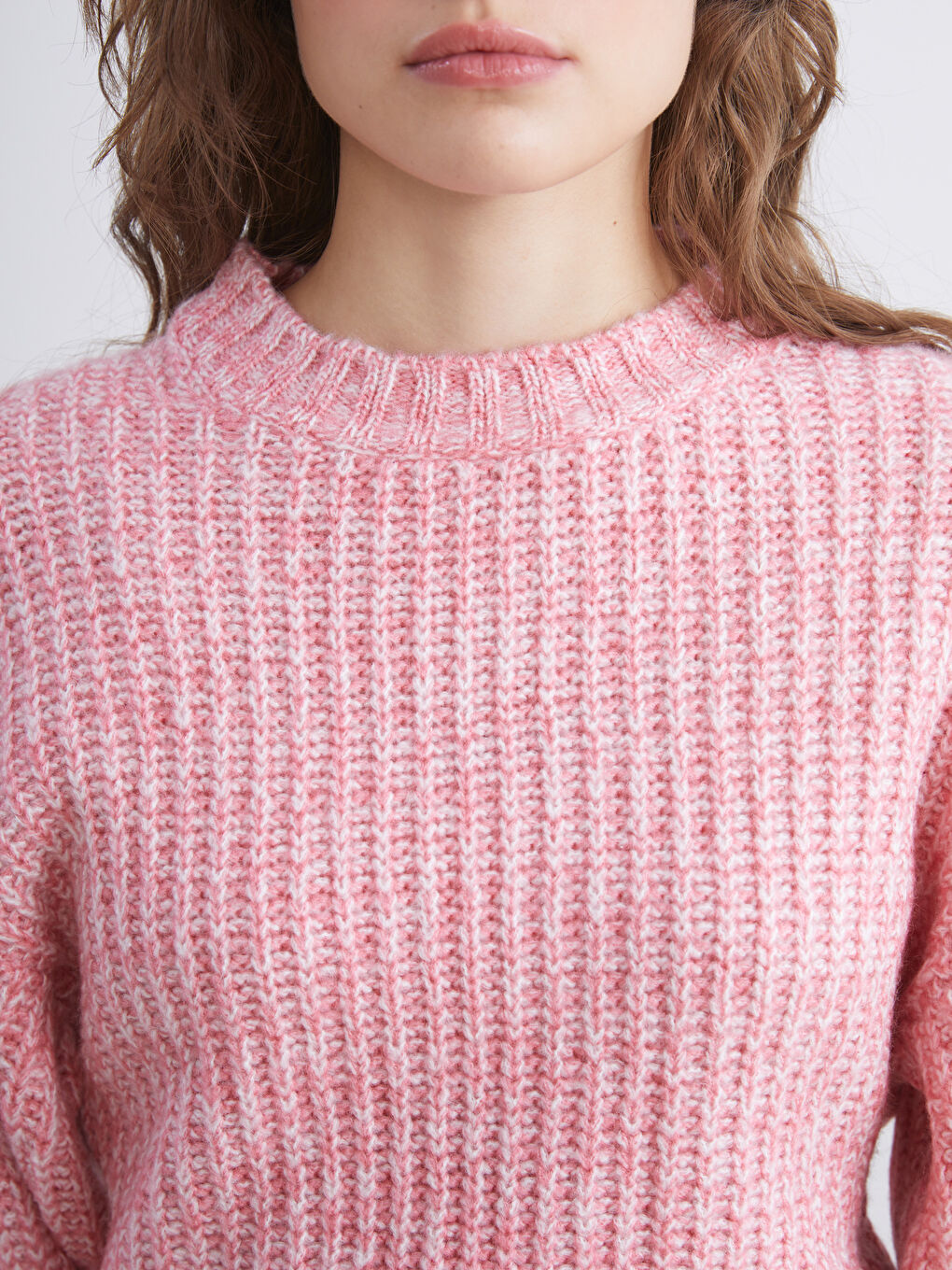 Crew Neck Women's Knitwear Sweater-2