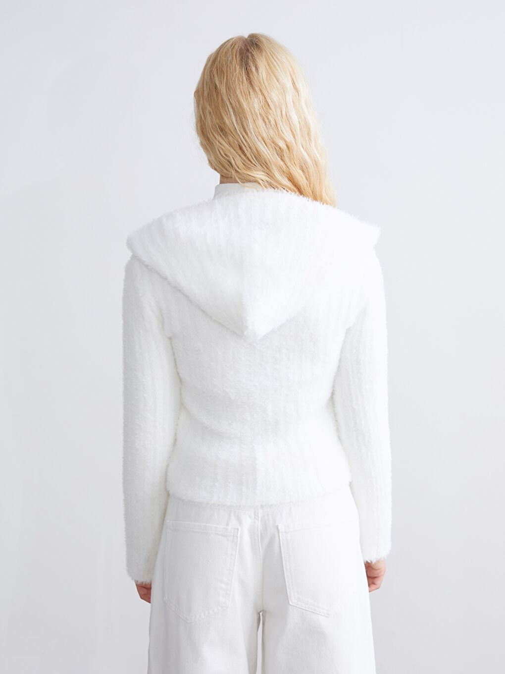 Hooded Women's Knitwear Cardigan-3
