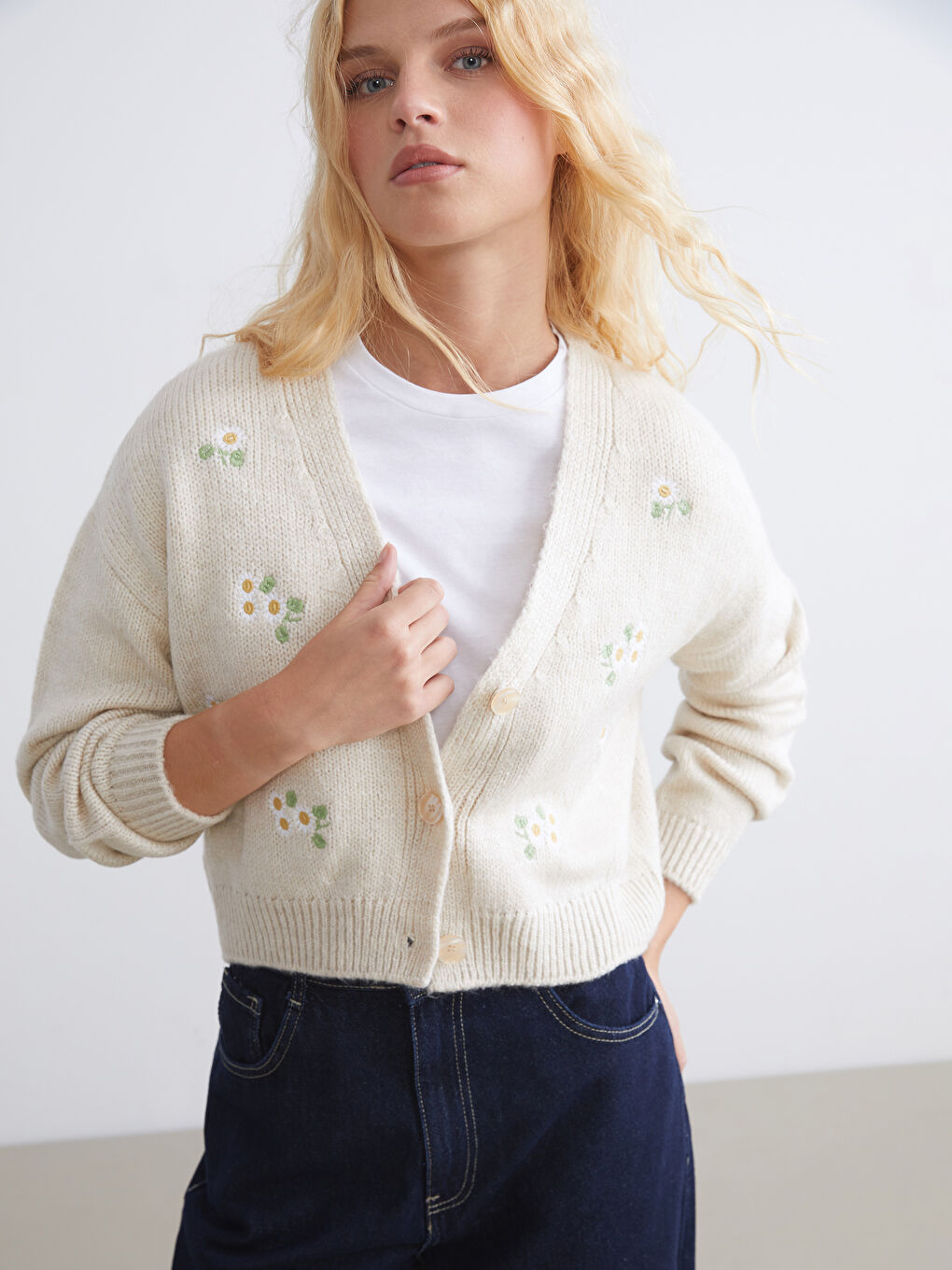 XSIDE Woman BEIGE Cardigan -W5FT69Z8-YXD