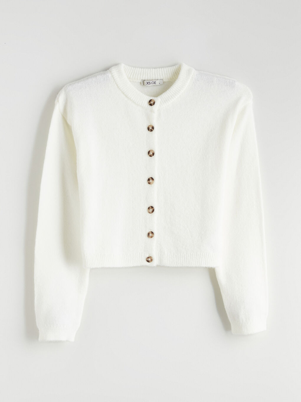 Crew Neck Women's Knitwear Cardigan-4