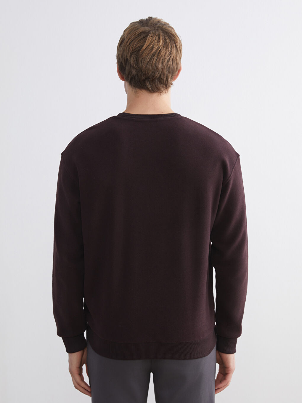 Дөңгелек жағалы ерлерге арналған свитшот-3