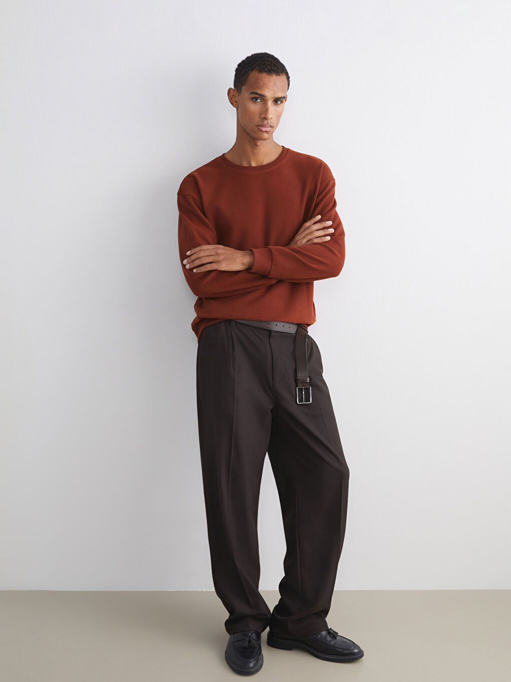 Crew Neck Men's Sweatshirt-1