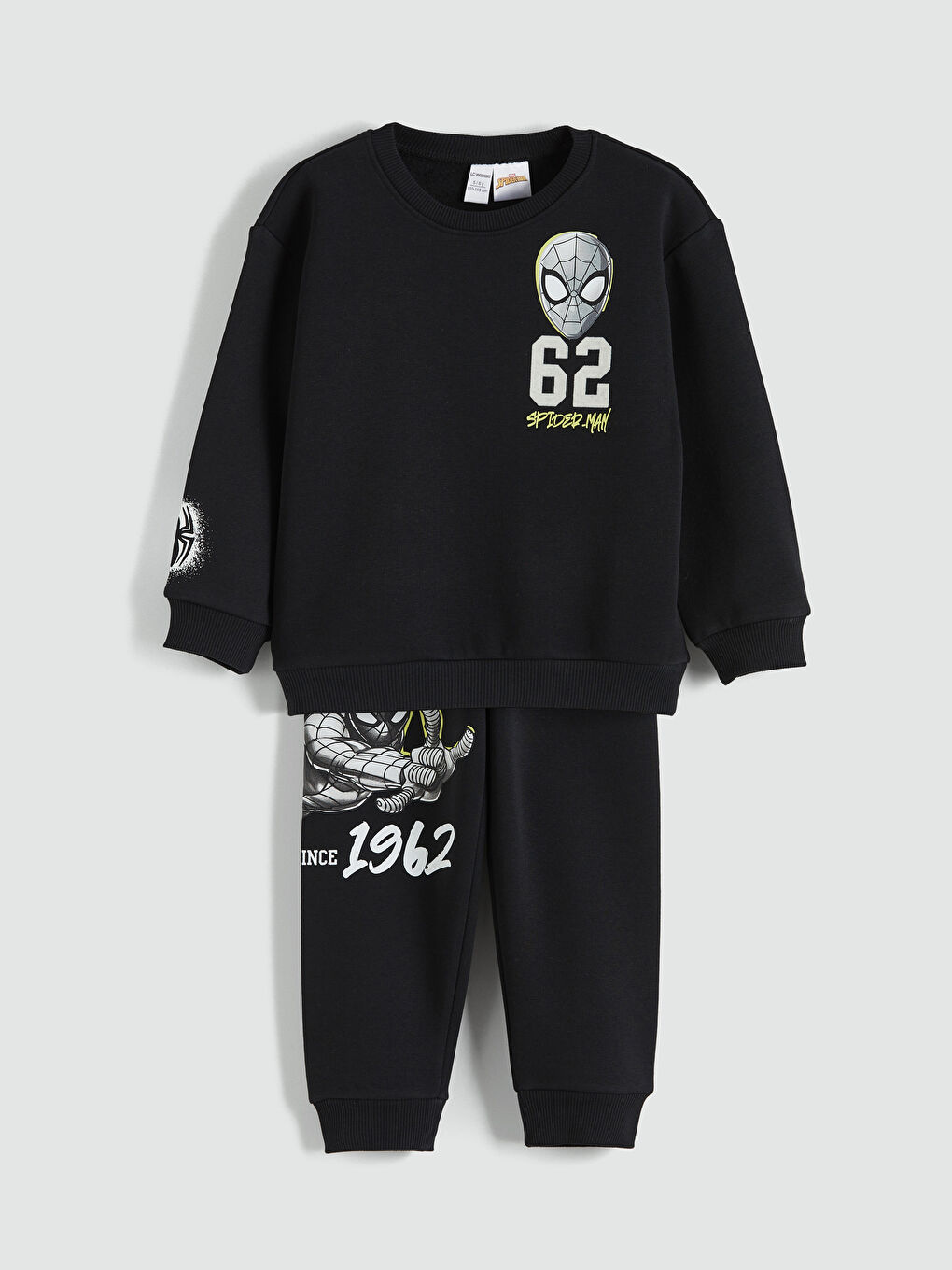 Spider-Man Printed Boys' Thick Sweatshirt and Sweatpants-1
