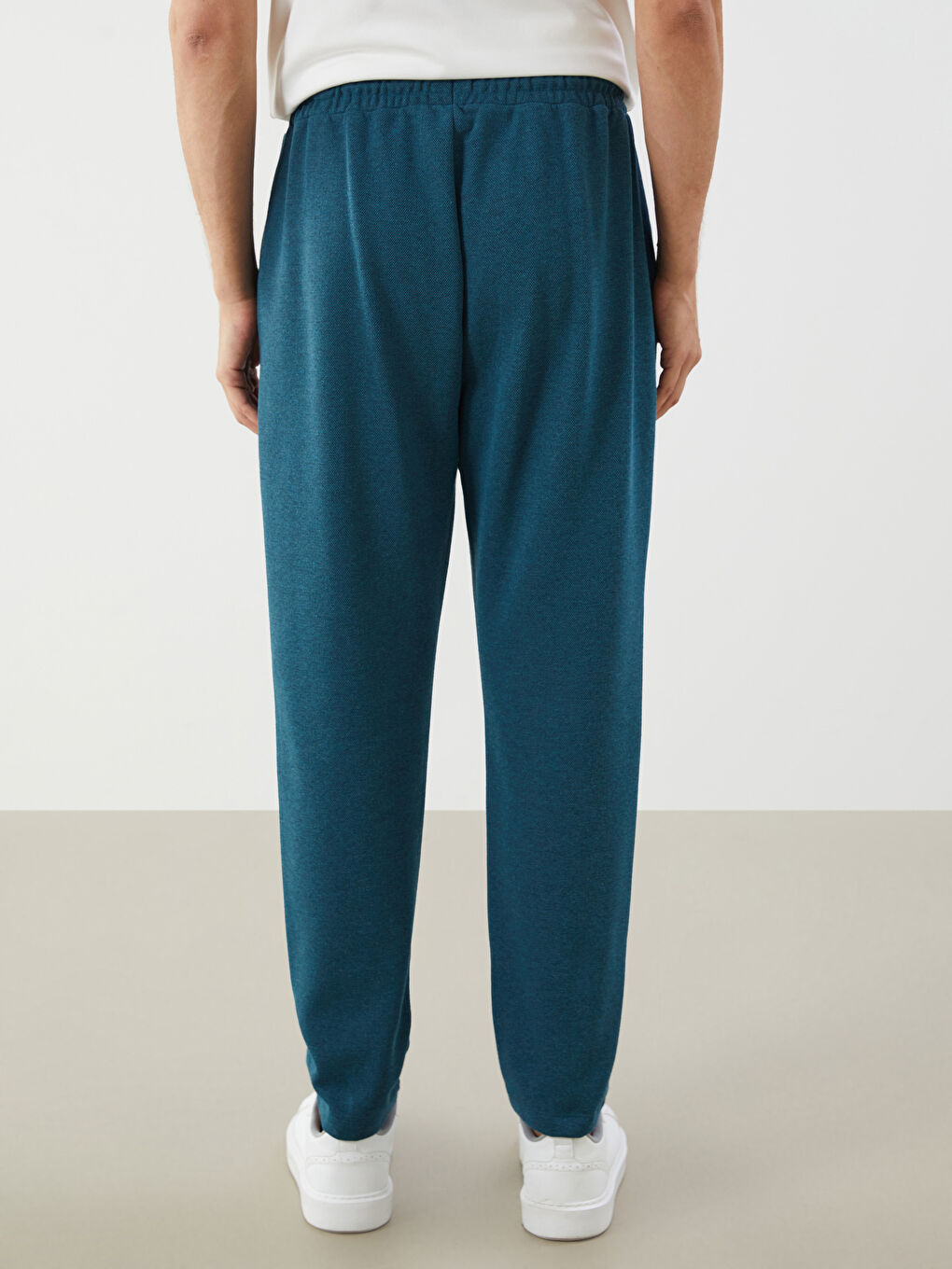 Petrol Standart Kalıp Erkek Eşofman Altı-3