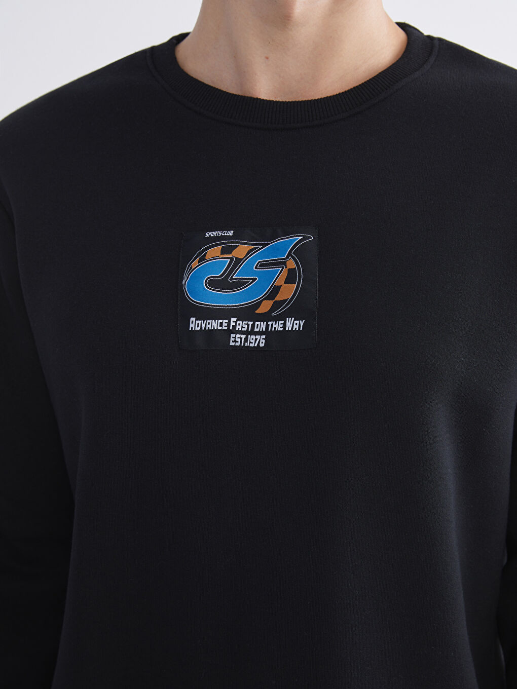 Crew Neck Printed Men's Sweatshirt-2