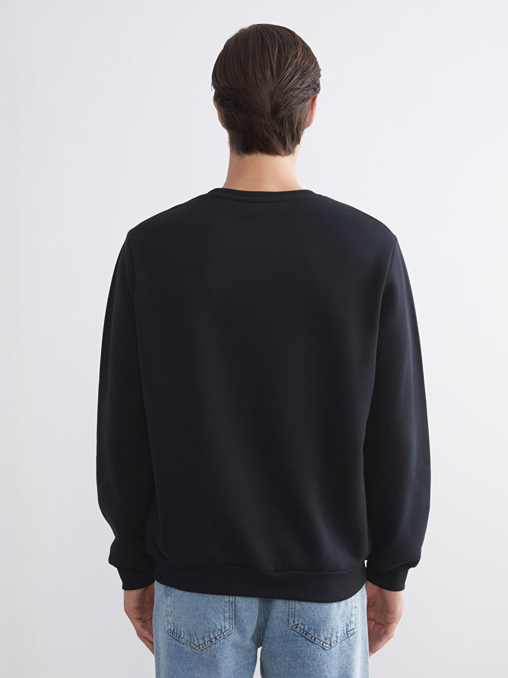 Crew Neck Printed Men's Sweatshirt-3