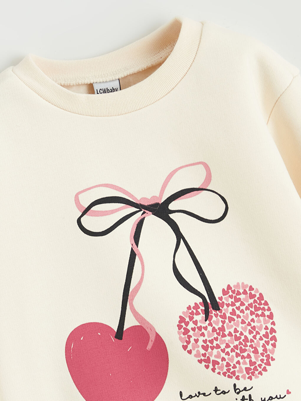 Crew Neck Girl's Thick Sweatshirt-2