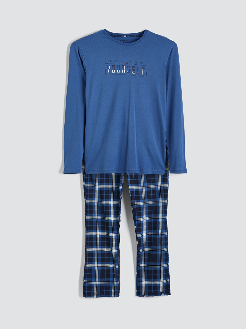Plaid Men's Pajamas Set