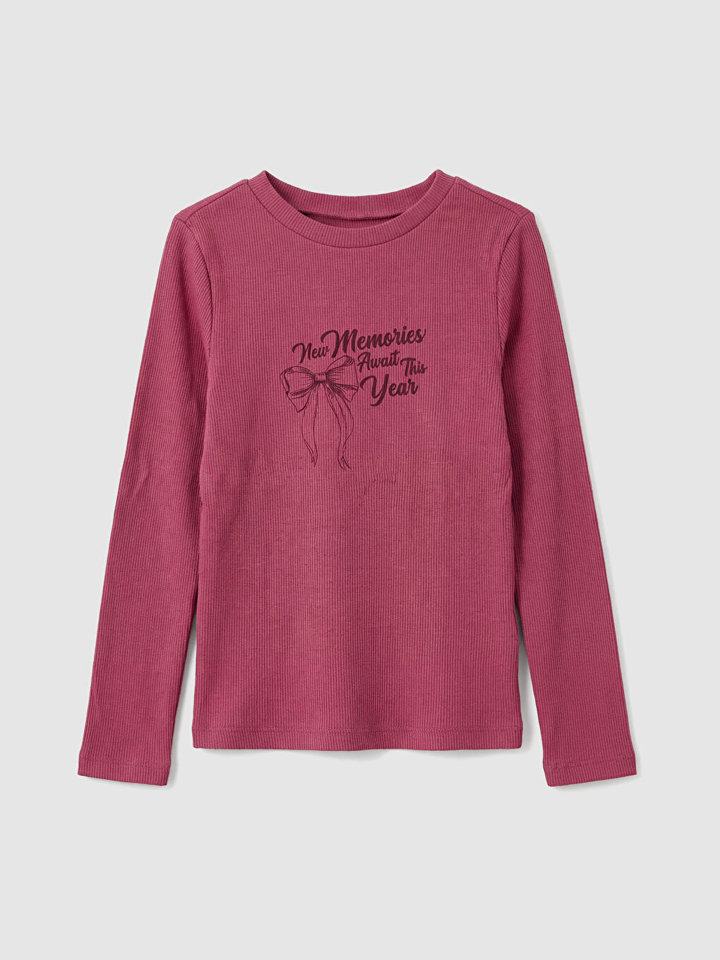 Crew Neck Girls' T-Shirt Set (2 Pieces)-1