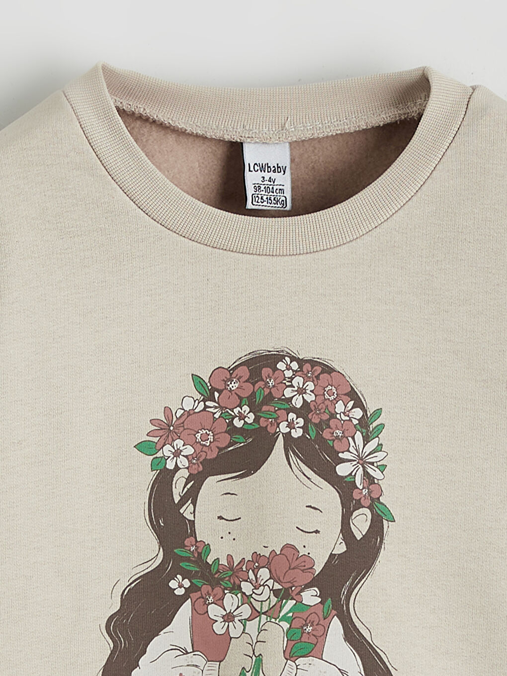 Crew Neck Girls' Sweatshirt-2