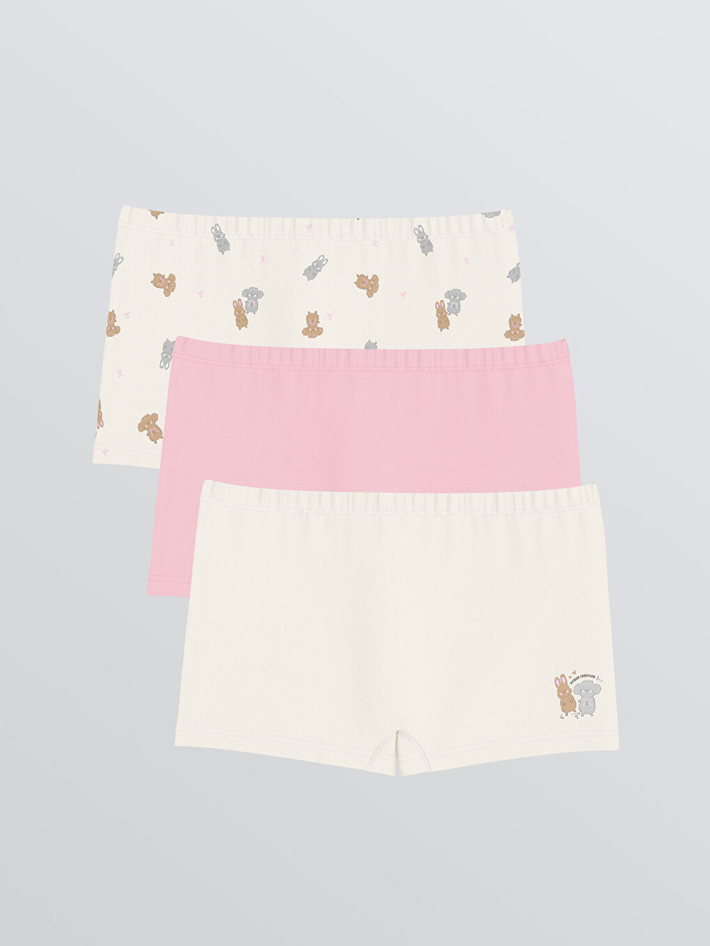 Printed Girls' Boxer 3-packs