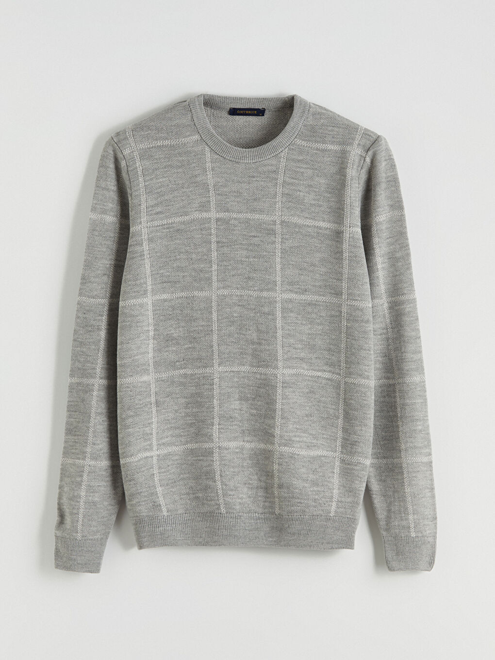 Gri Bisiklet Yaka Erkek Triko Kazak