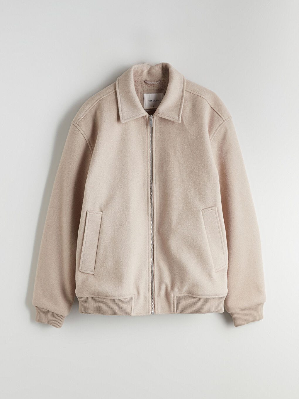 Ерлерге арналған стандартты пішім жағалы мойын пальто-5