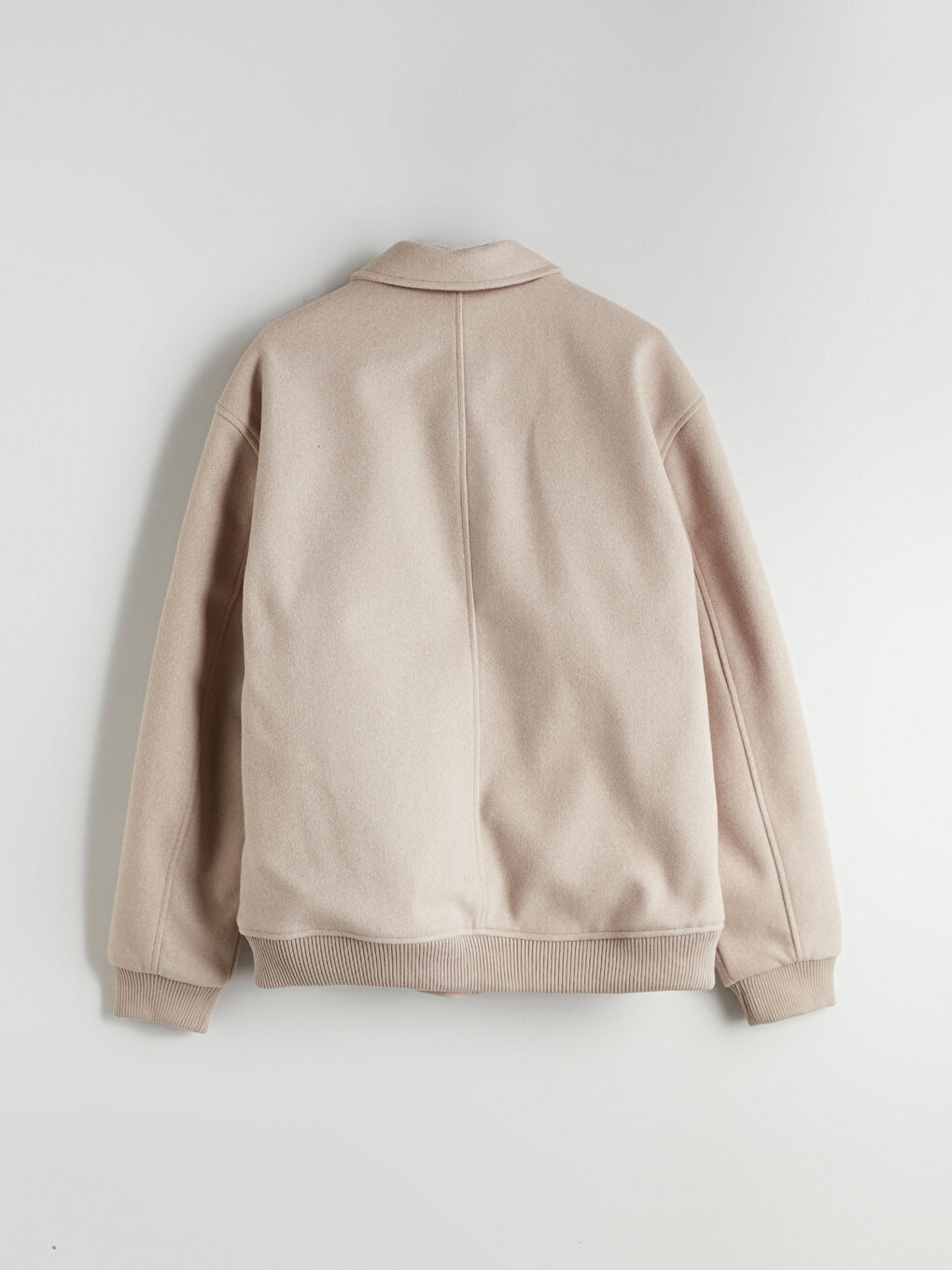 Ерлерге арналған стандартты пішім жағалы мойын пальто-7