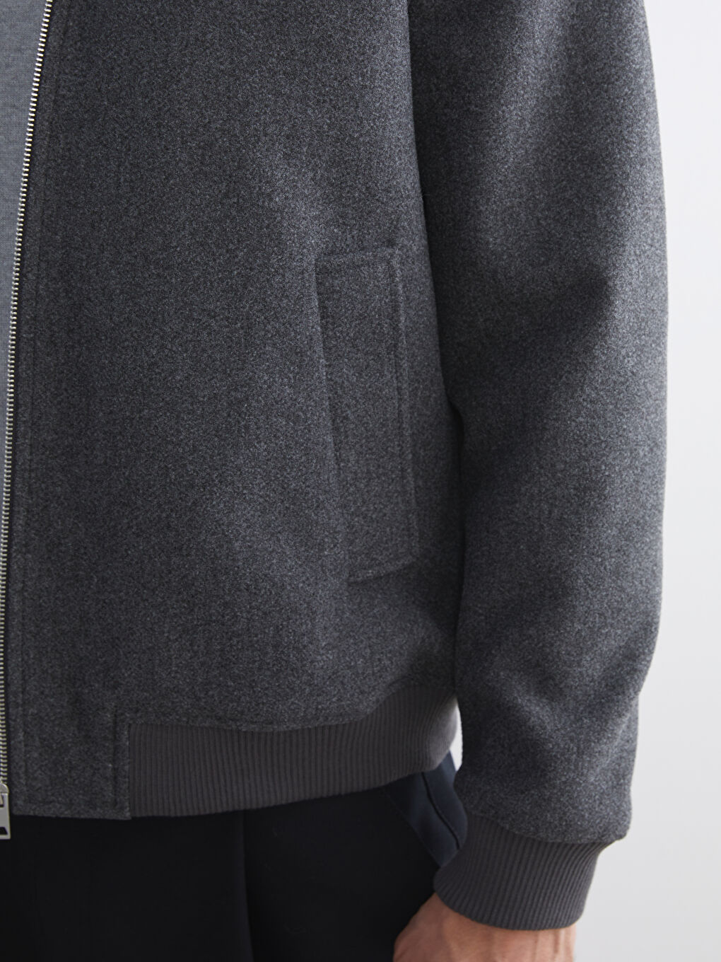 Пальто для чоловіків зі звичайною посадкою та відкладним коміром-2