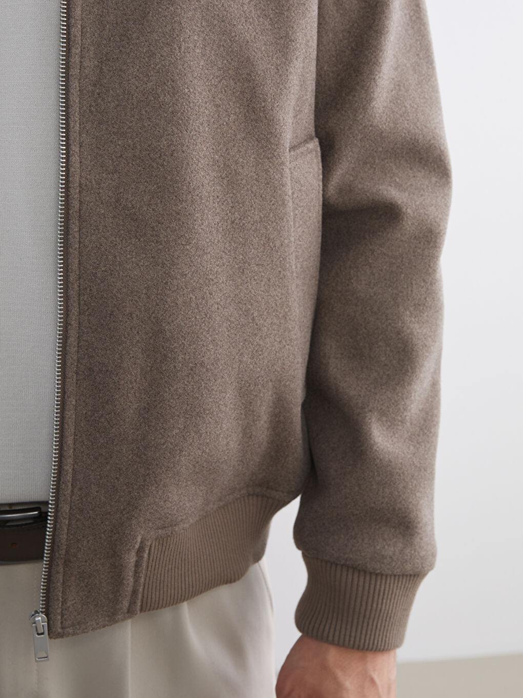 معطف رجال بياقة عادية وقصة عادية-6