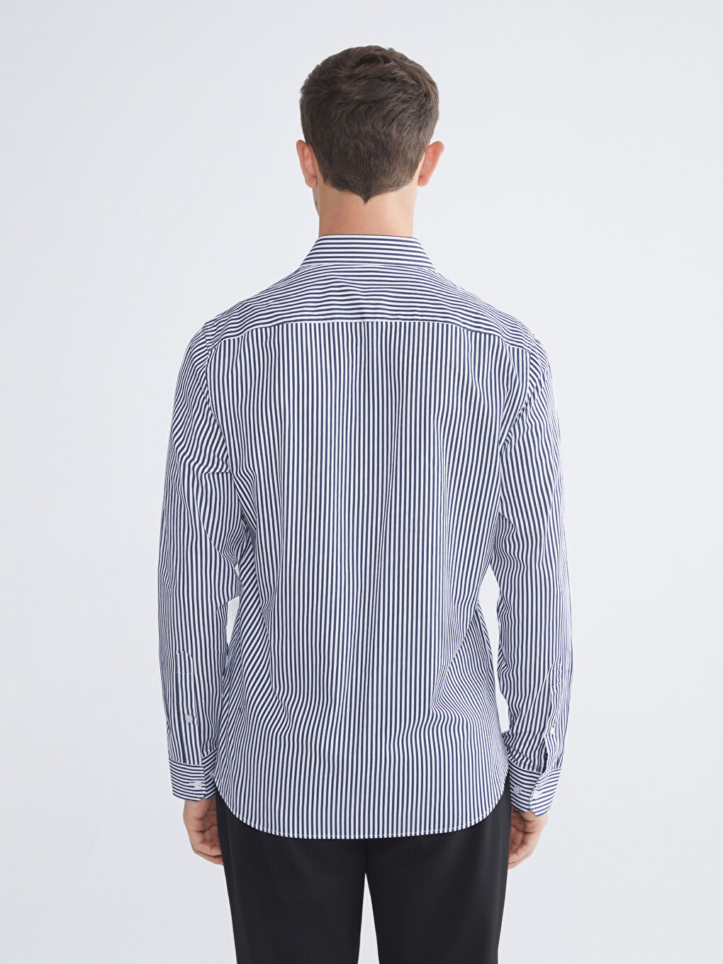 Мужчины Синий Рубашка-3