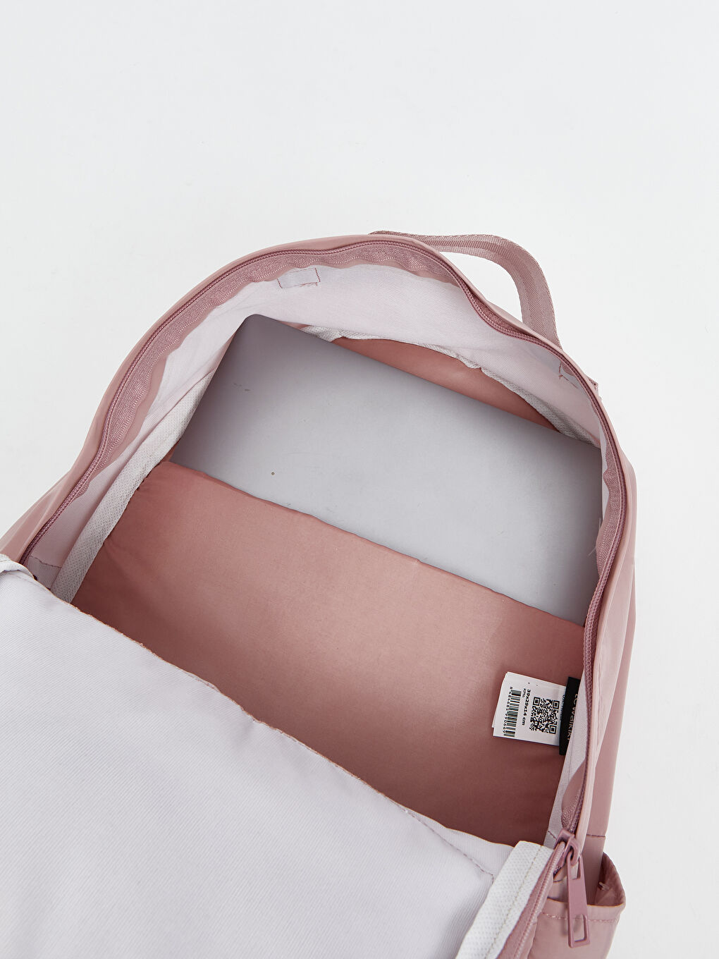 Pembe Çok Bölmeli Kadın Sırt Çantası-3