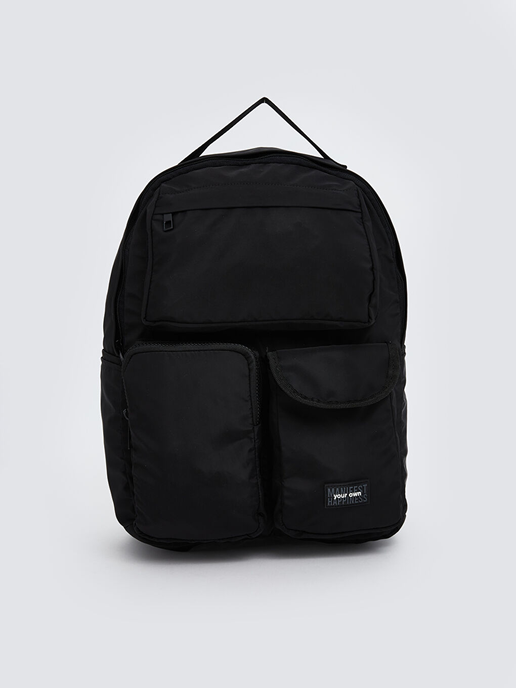 Siyah Çok Bölmeli Kadın Sırt Çantası