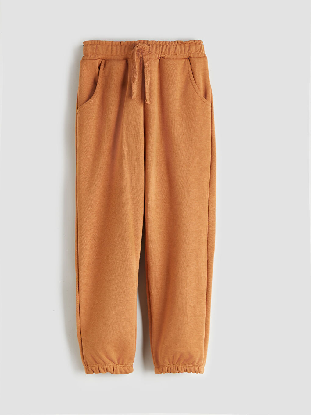 Kahverengi Beli Lastikli Erkek Çocuk Jogger  Eşofman Altı