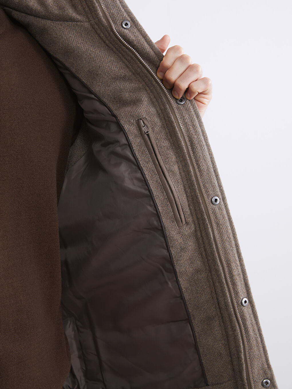 Regular Fit Funnel Neck Cachet Men's Waistcoat-4