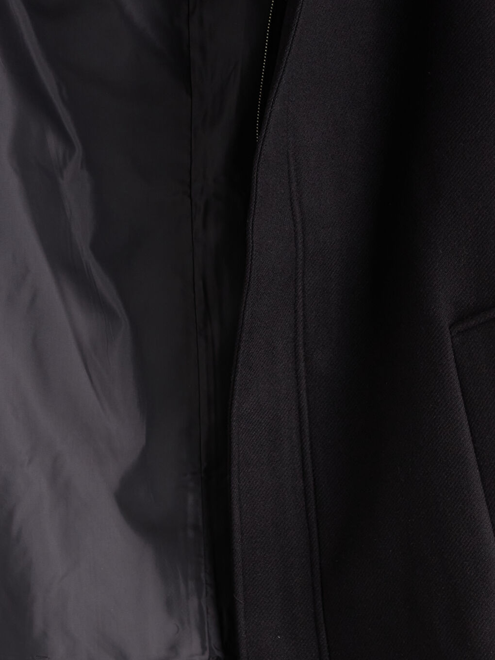 Ерлерге арналған стандартты пішім биік жағалы каше пальто-6