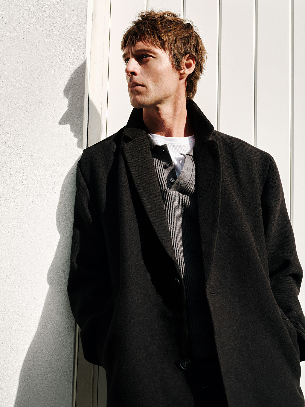 Palton Cachet Simplu pentru Bărbați-2