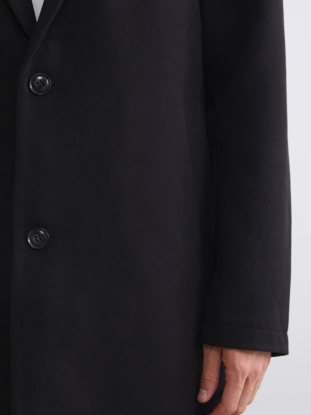 Ерлерге арналған стандартты өрнексіз каше пальто-2