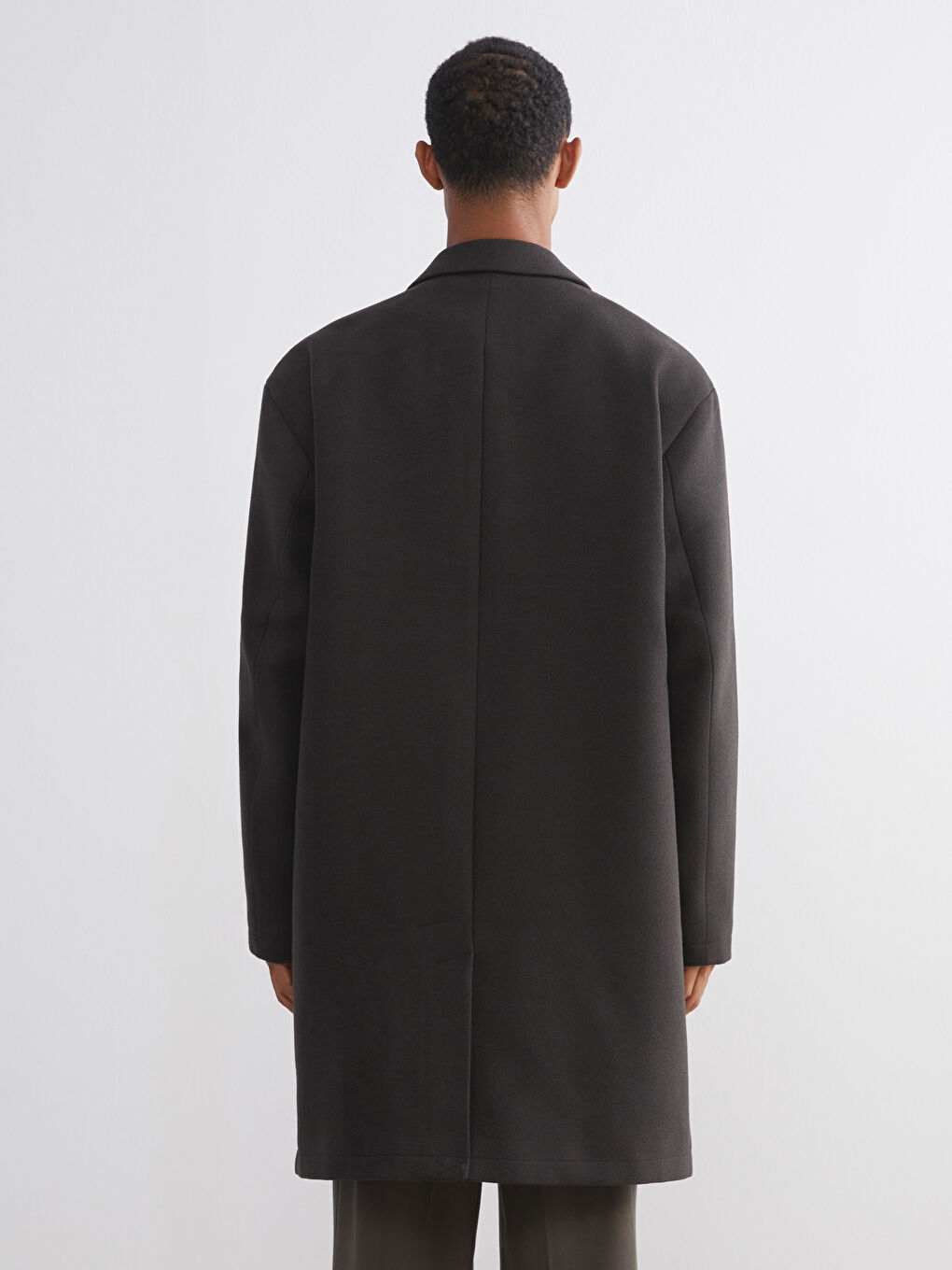 معطف كاشيت بسيط رجال-9