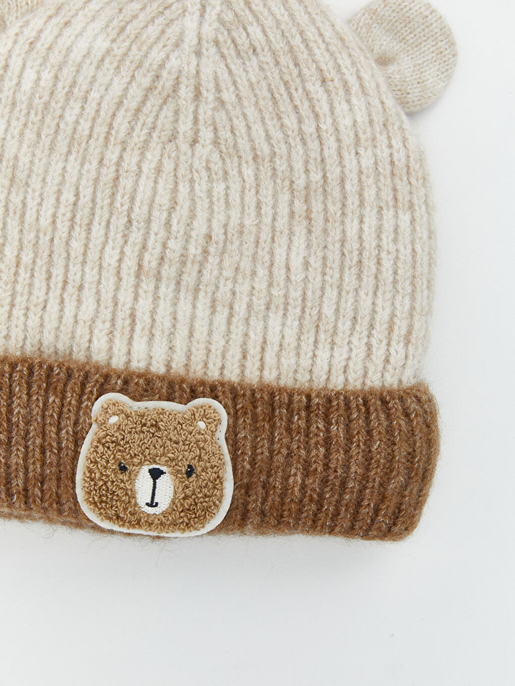 Bear Teddy Embroidered Baby Boys' Beanie-1